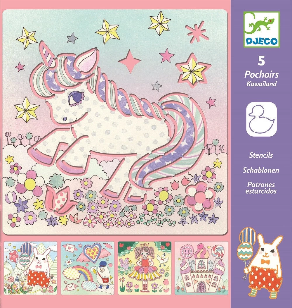 DJECO Tekensjablonen KawaÏland 4 Jr+ 1 DJECO Tekensjablonen KawaÏland 4 Jr+