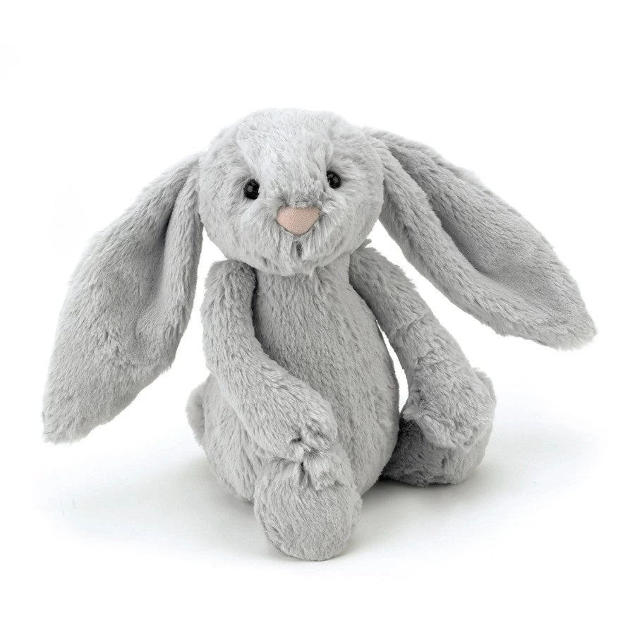 Jellycat Knuffel Bashful Bunny Silver 1 Jellycat Knuffel Bashful Bunny Silver