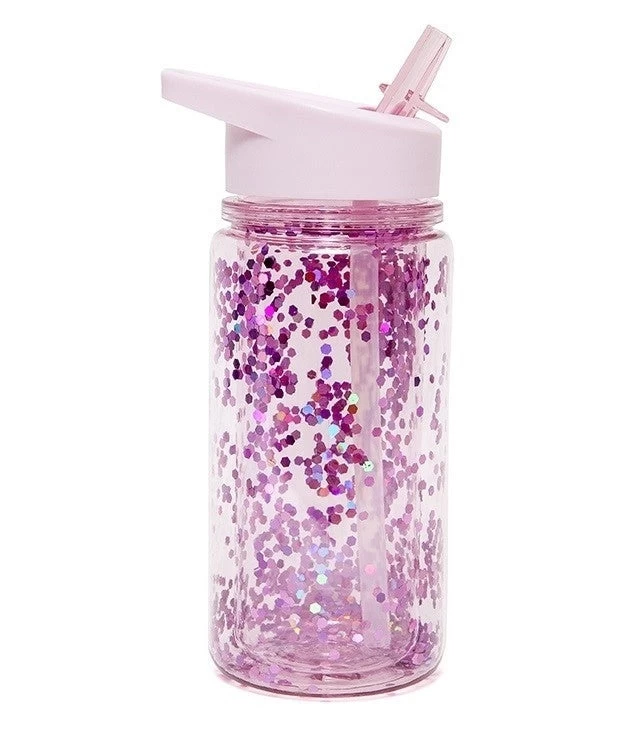 Petit Monkey Drinkfles Glitter Orchid Ice 1 Petit Monkey Drinkfles Glitter Orchid Ice