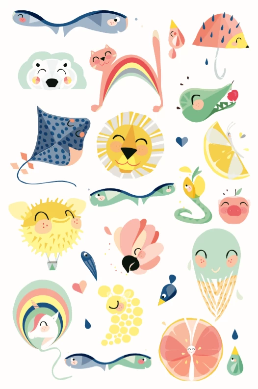 Petit Monkey Tattoo's Shiny Lion Glow In The Dark - Afbeelding 2