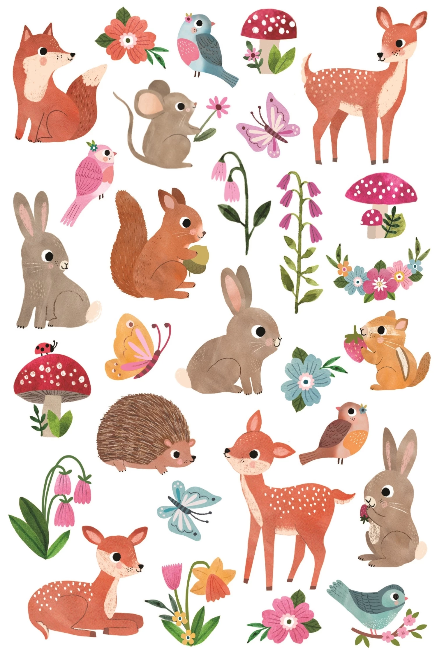 Petit Monkey Tattoo's Woodland Friends 2 Petit Monkey Tattoo's Woodland Friends - Afbeelding 2