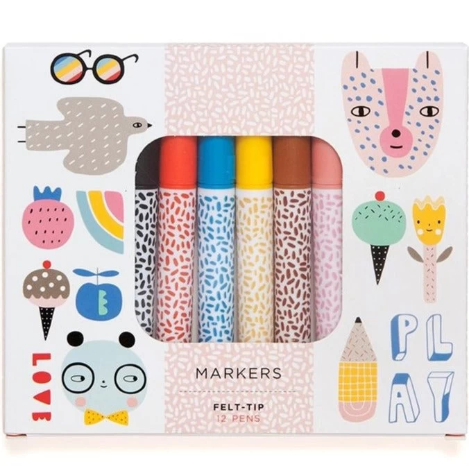 Petit Monkey Viltstiften 12 Stks 6jr+ 1 Petit Monkey Viltstiften 12 Stks 6jr+